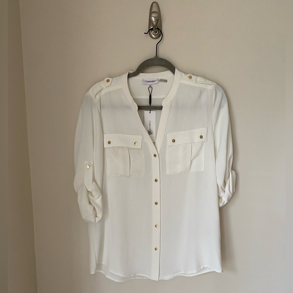 Women’s white blouse CK